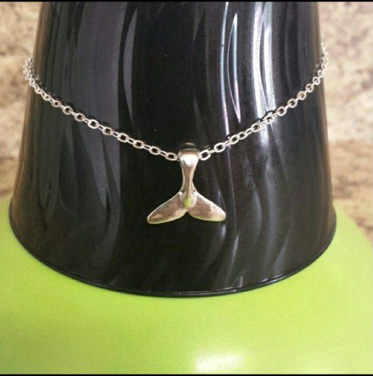 Whale Tail Anklet Silver Tone Ankle Bracelet New