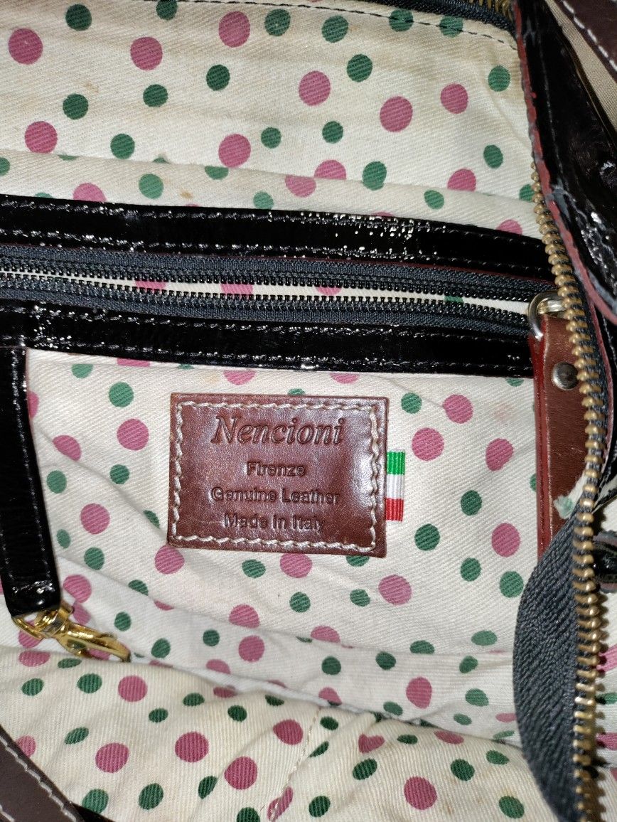 NENCIONI FIRENZE GENUINE LEATHER PURSE MADE IN ITALY