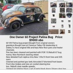 1960 Volkswagen Beetle Thumbnail