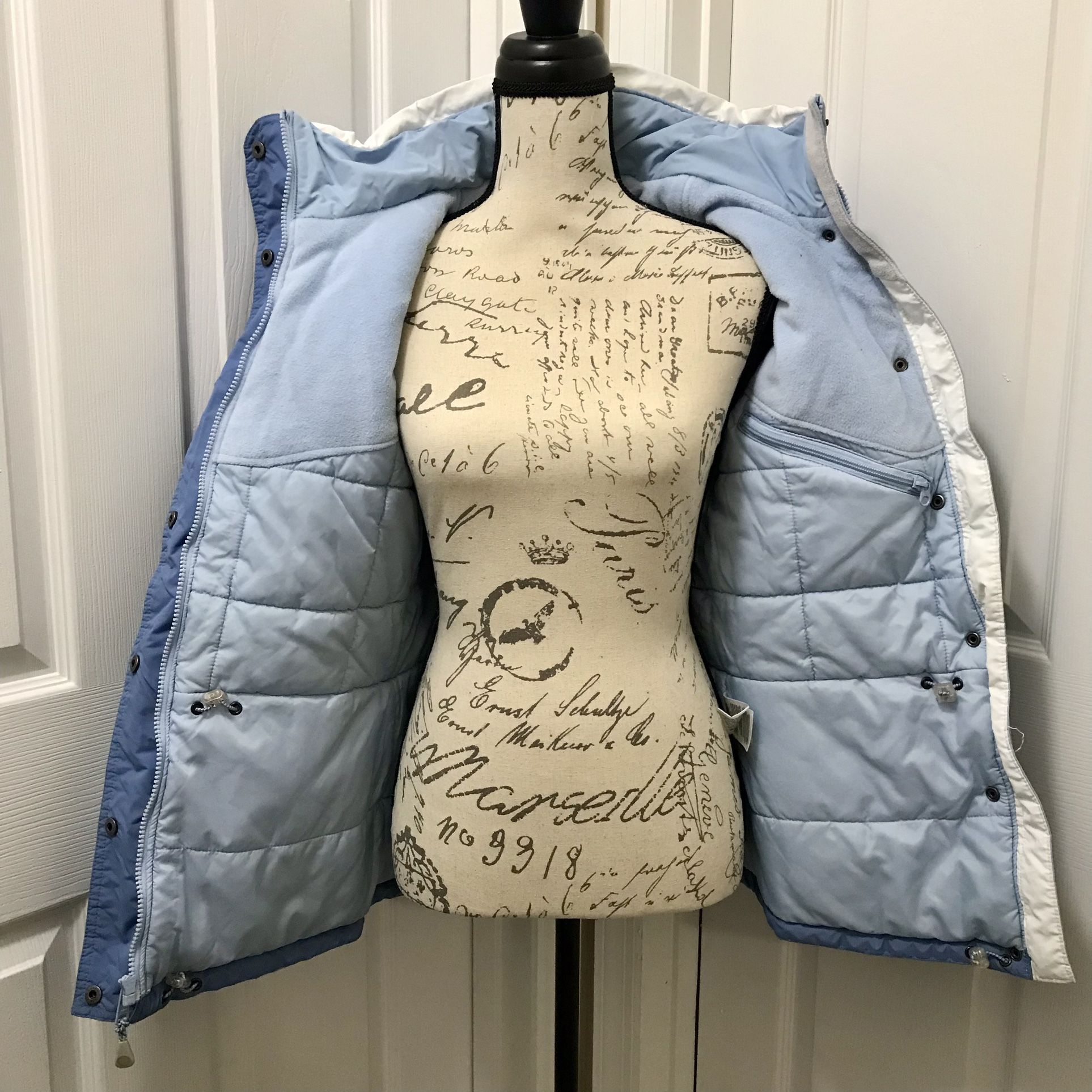 Women’s Columbia Parka Snow Ski Jacket Blue Medium EUC