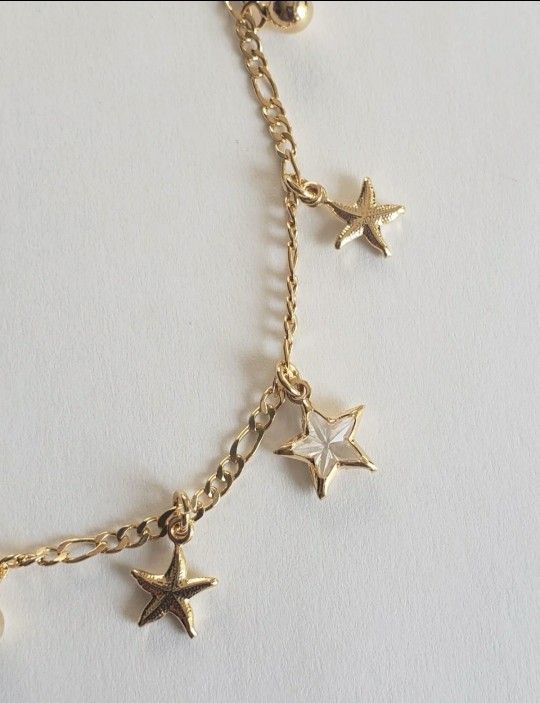 Gold Filled Anklet 10 In Star 🌟 Design