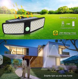 Brand New Solar Motion Sensor Lights 2 Pack Thumbnail