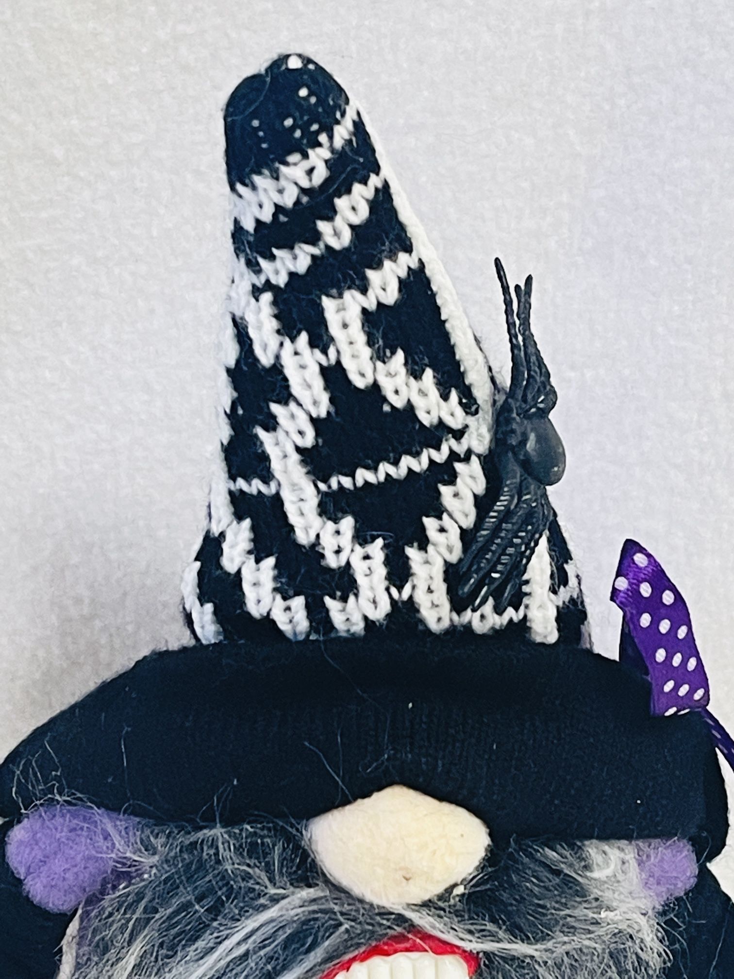 Handmade! Plush! Halloween / Wizard w/ Vampire Teeth Gnome # 1 - Shipping Available!
