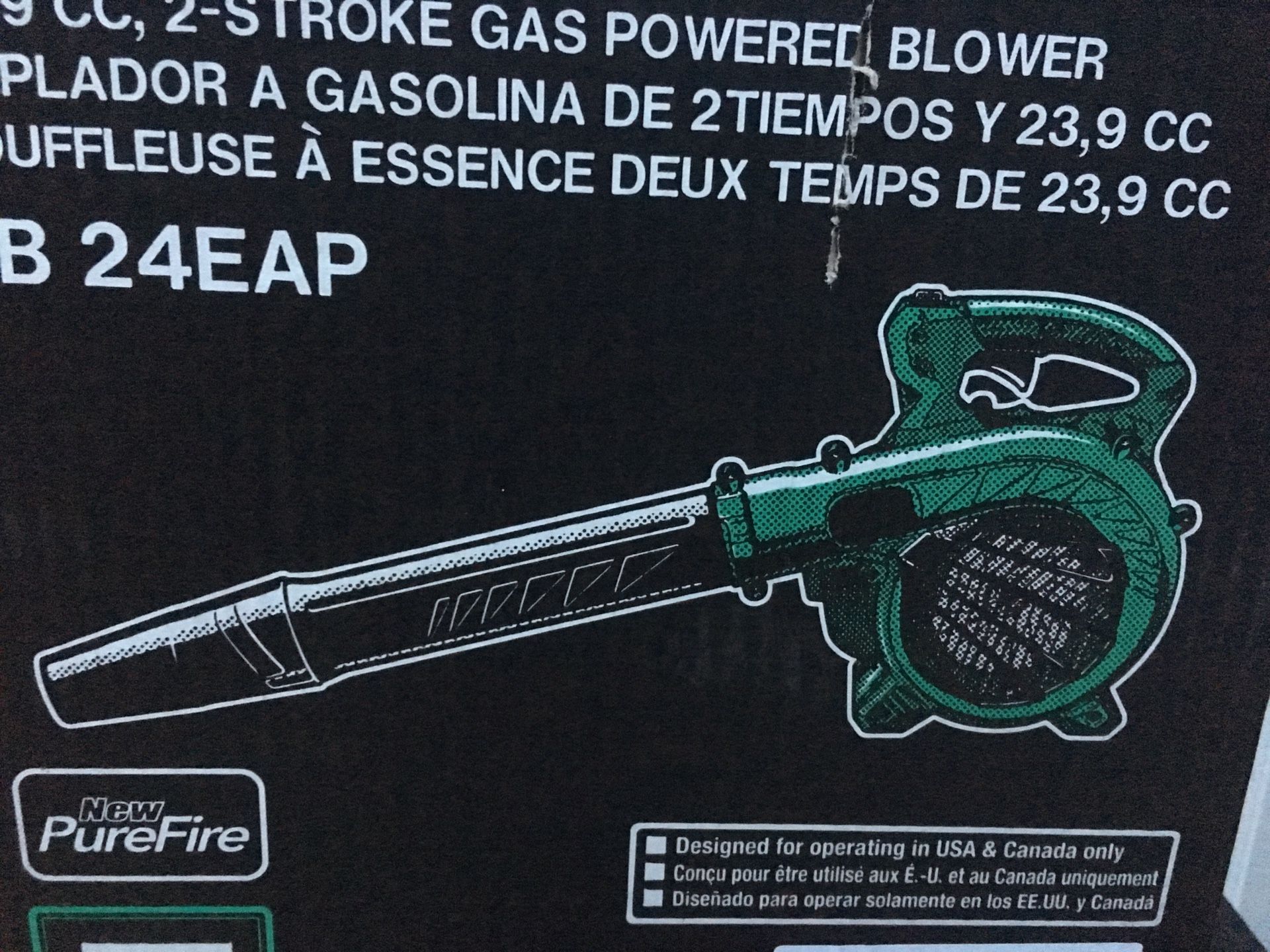 BRAND NEW Hitachi RB24EAP Gas Powered Leaf Blower with 23.9cc 2Cycle