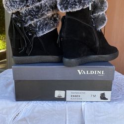 Valdini Canada Faux Fur / Black Suede Boot Thumbnail