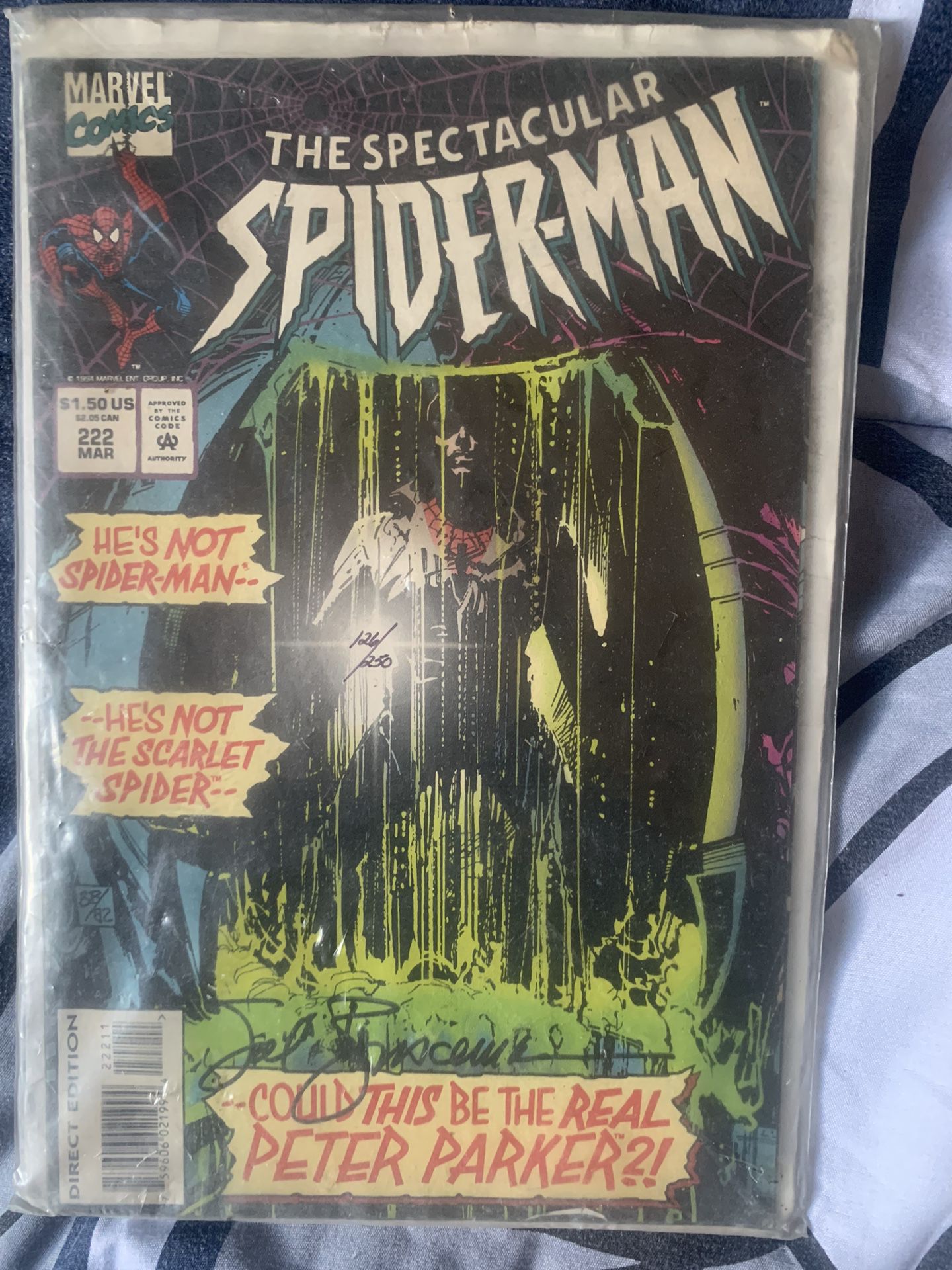spider man  signed comic
