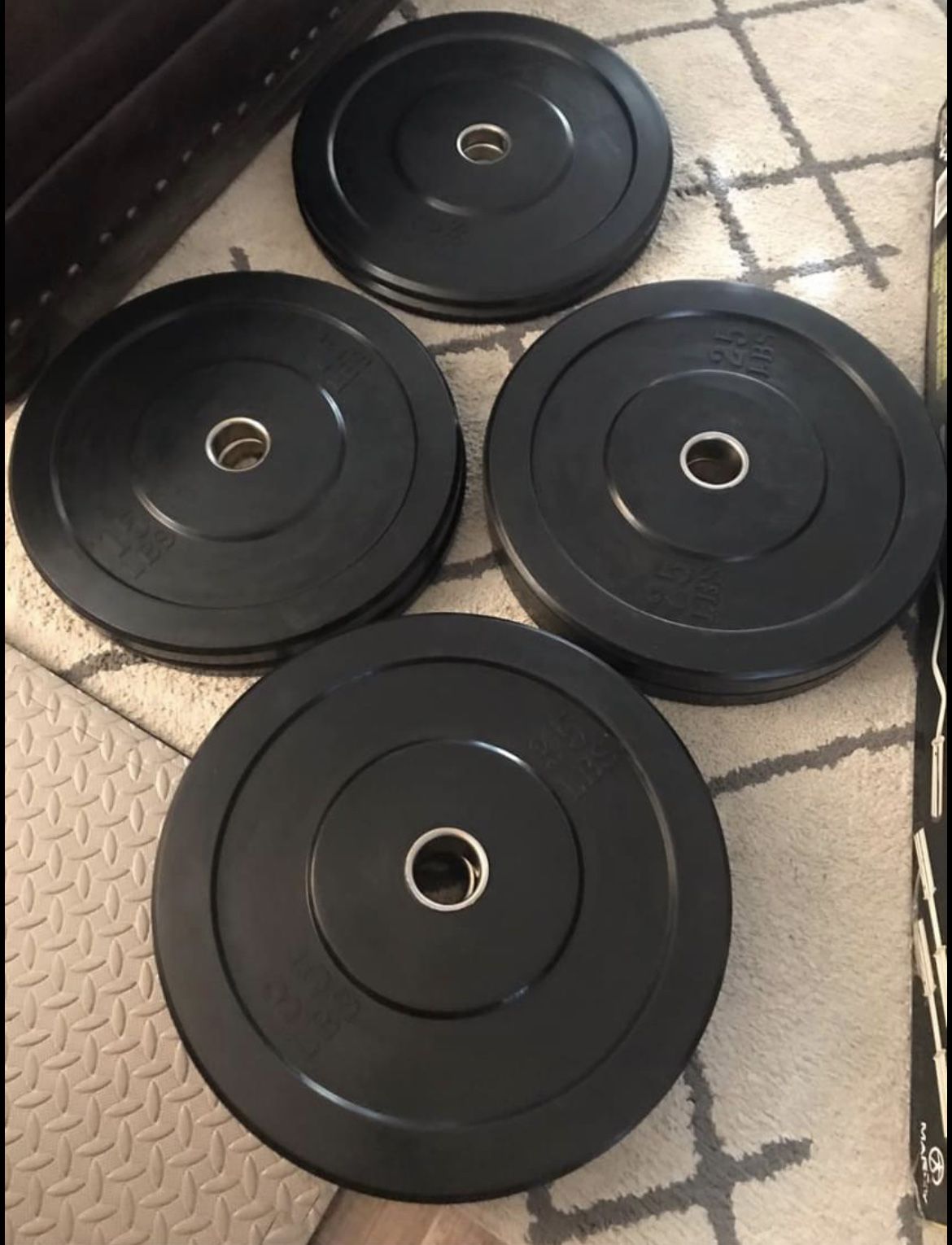 New Rubber 55LB Olympic Bumper Plates 