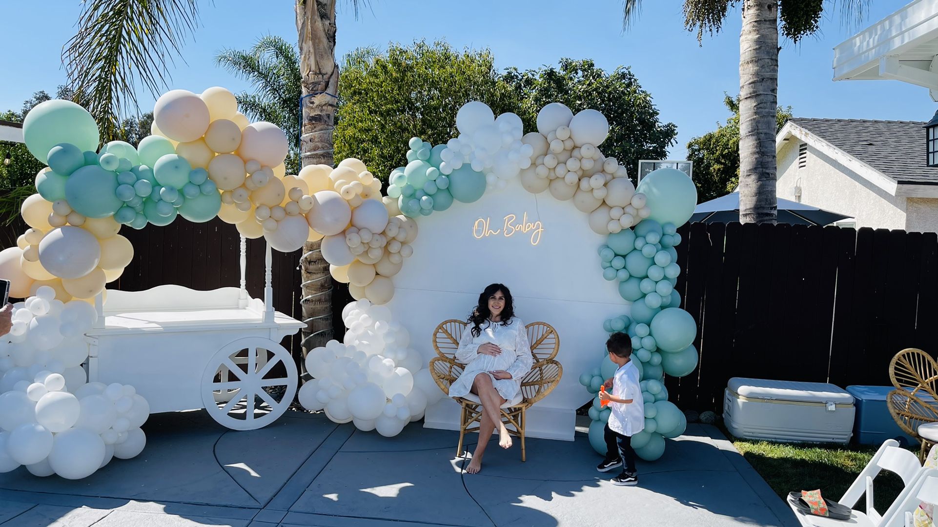 Backdrops And Balloon Garlands