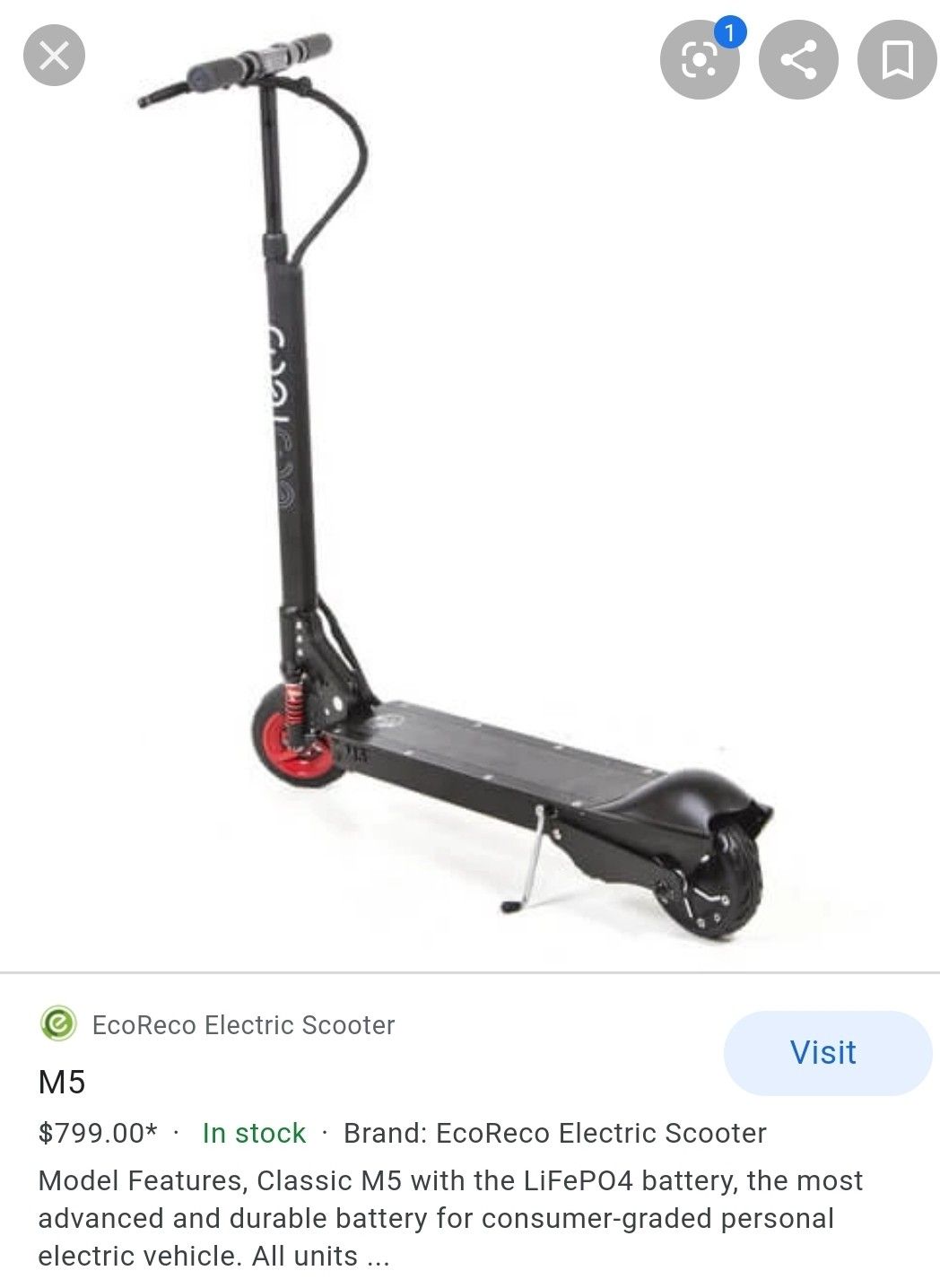 ECO RECO M5 ELECTRIC SCOOTER