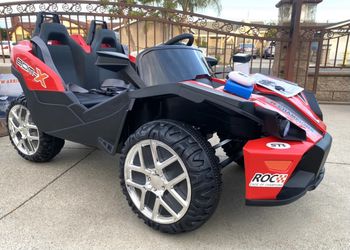 BRAND NEW Polaris Slingshot 2seater 12volt Remote Control Model Electric Kid Ride On Car Power Wheels  - NEWEST MODEL Work with iPhone 📲 App Thumbnail