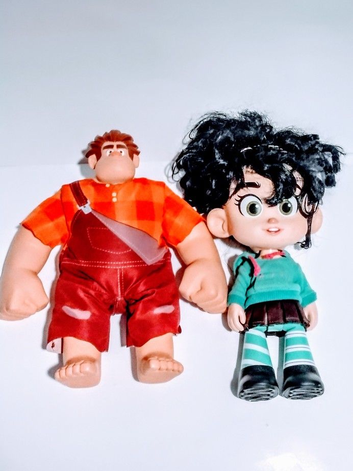 Disney Wreck It Ralph 2 Breaks the Internet Talking Ralph And Vanellope Toys Combo