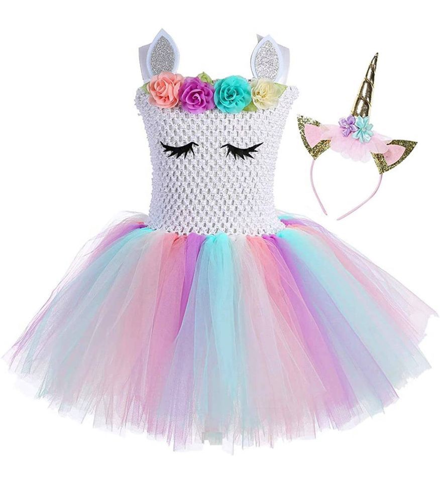 Unicorn Dress (4-6 yrs) New