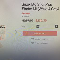 Big Shot Sizzix Plus  Starter Kit And Extra Thinlits Thumbnail
