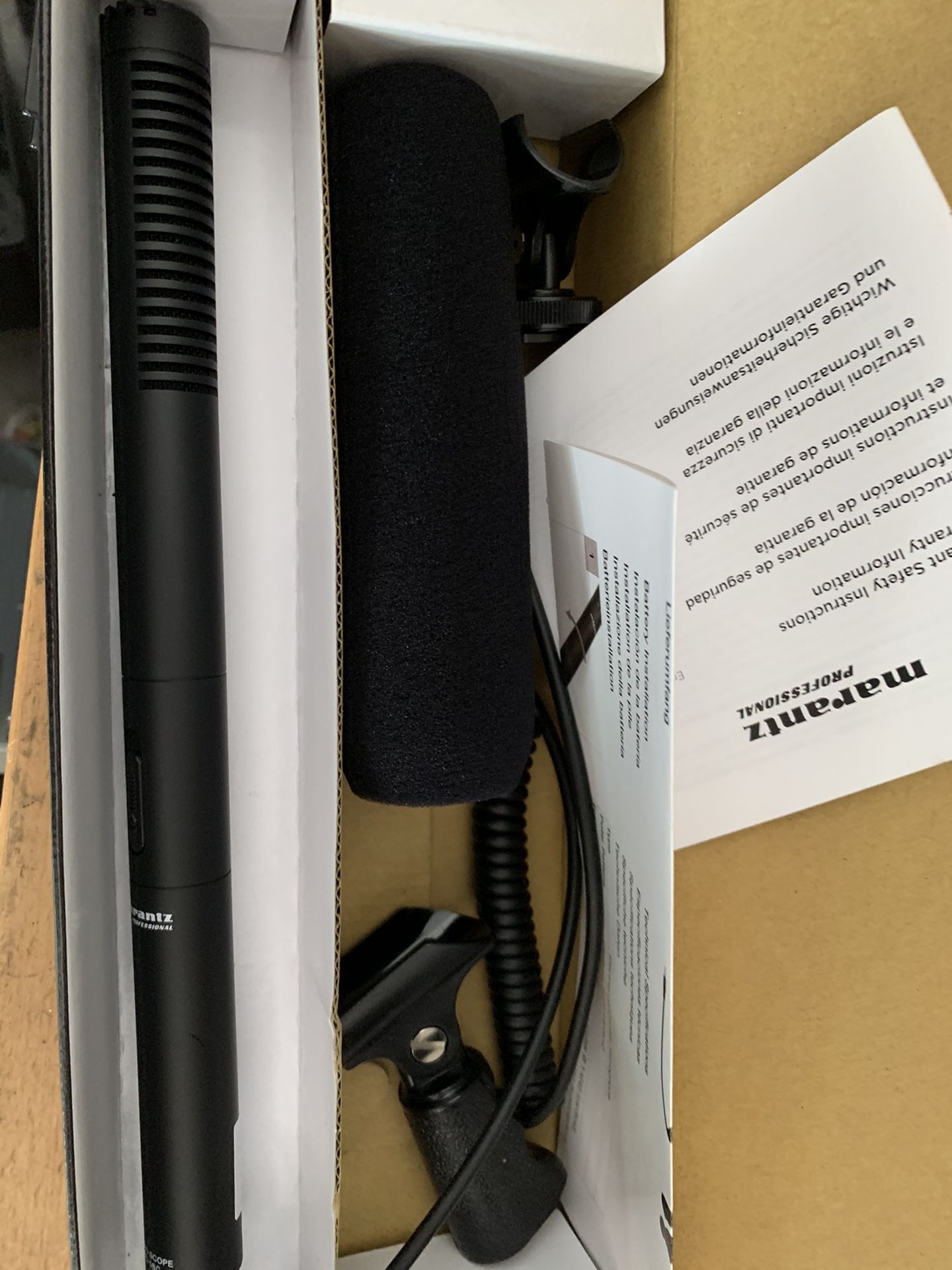 Marantz shot gun microphone new