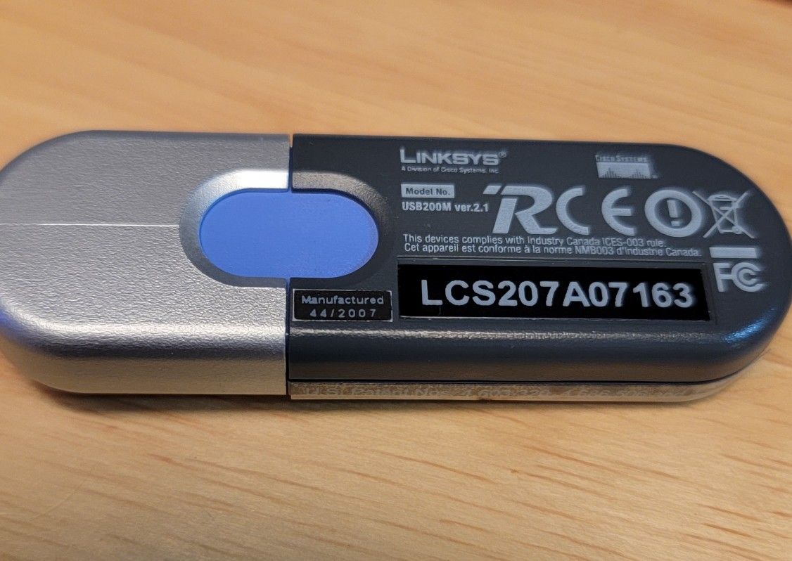 Linksys Compact USB 2.0 Network Adapter 10/100 Open Box