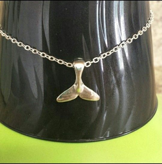 Whale Tail Anklet Silver Tone Ankle Bracelet New