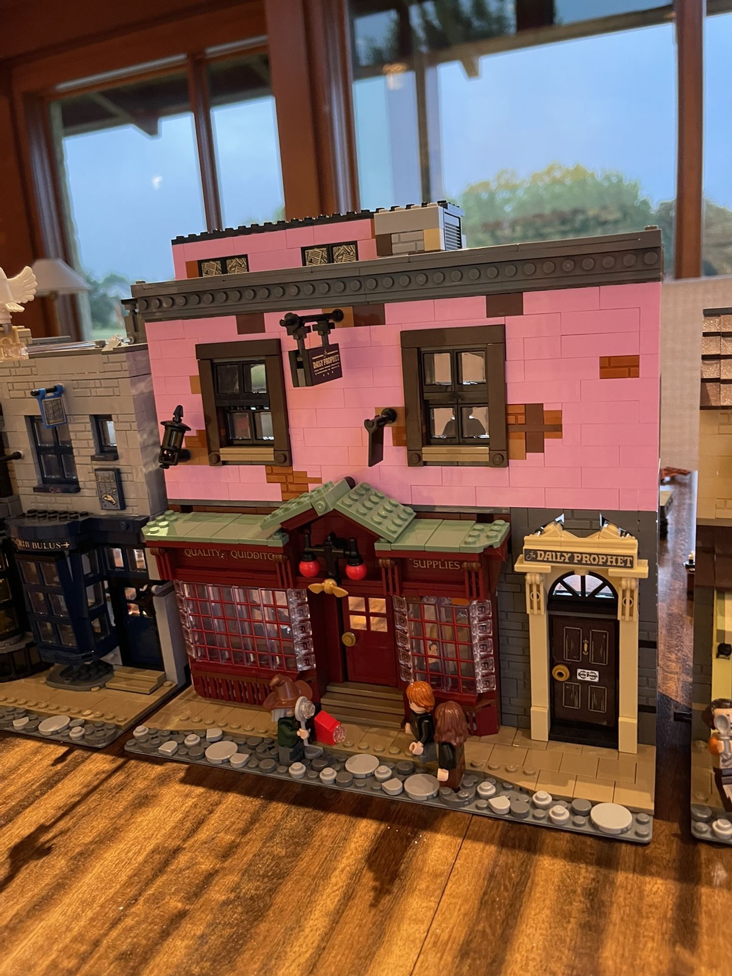 Assembled Harry Potter Diagon Alley Lego Set
