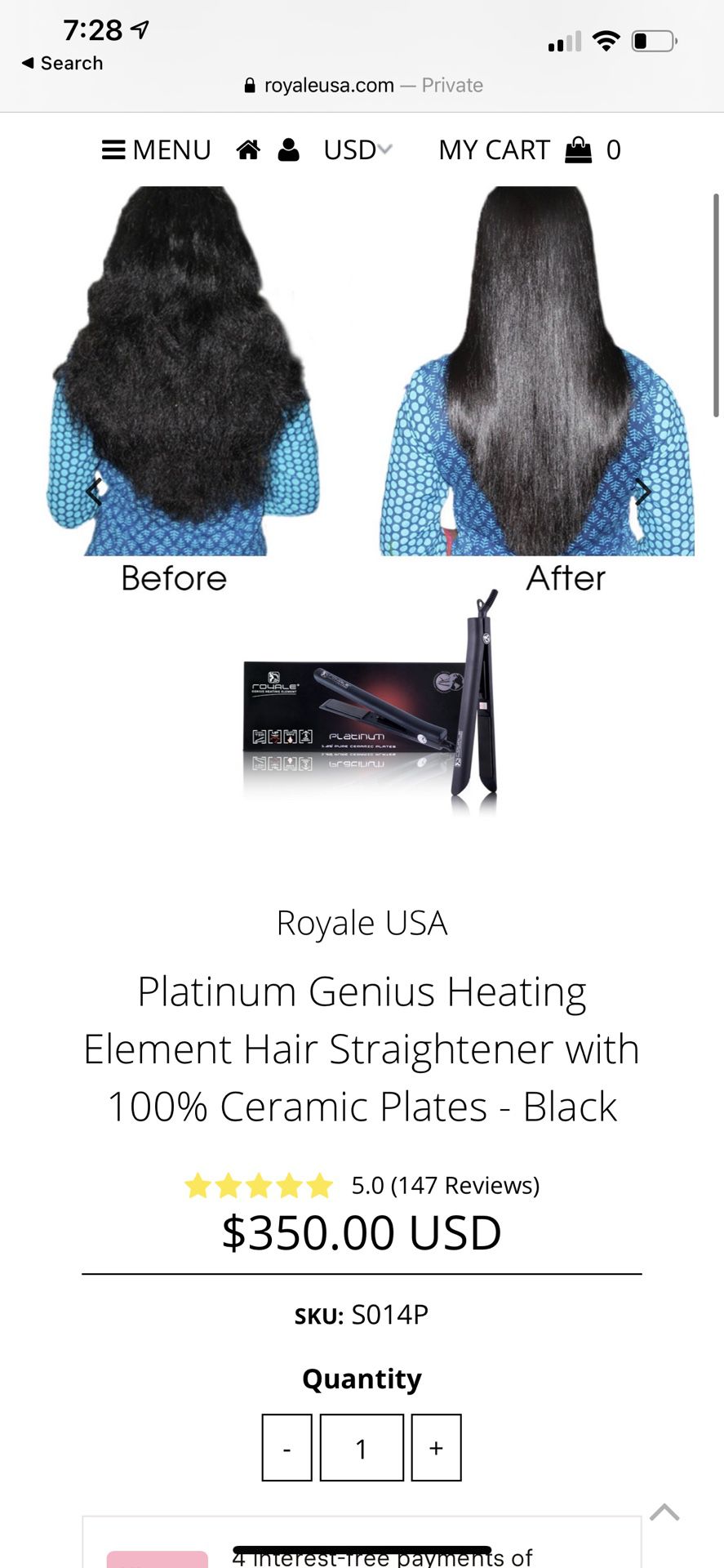 Hair Straightener / Brush / Curling Iron 