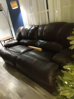 Free Leather Reclining Couch Thumbnail