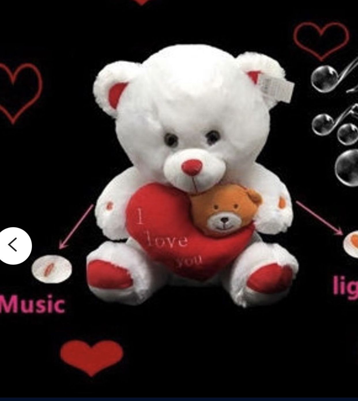 Valentines Teddy bear “I love You”