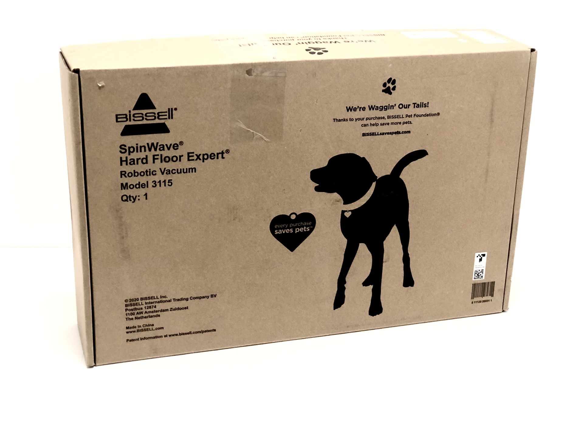 Bissell SpinWave Hard Floor Expert Pet Robot, 2-in-1 Wet Mop and Dry Robot Vacuum, WiFi Connected with Structured Navigation