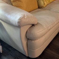 Italian Leather Sofa And Chair  Thumbnail