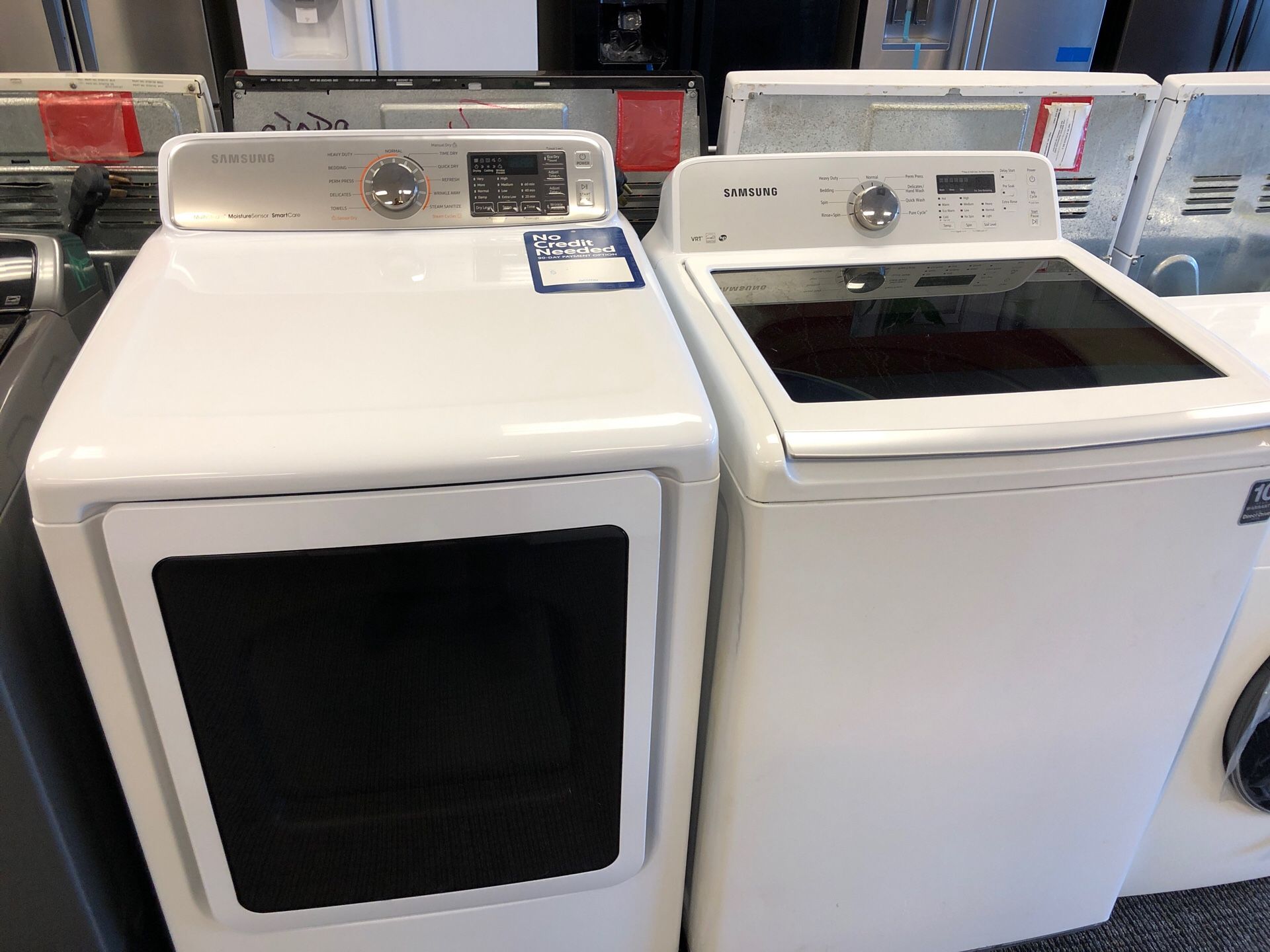 Set Samsung SuperSpeed Steam VRT He Washer and Dryer for Sale in