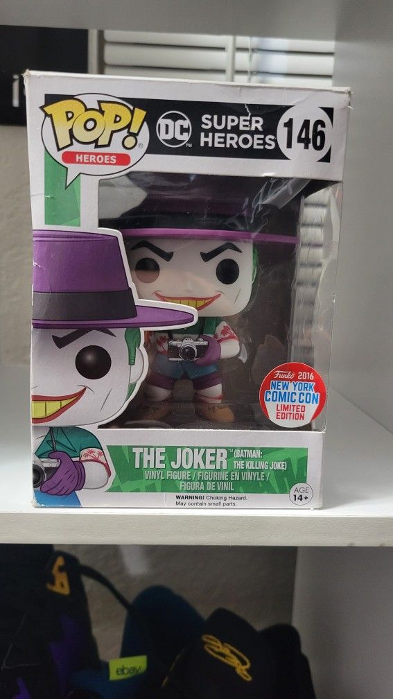 Funko Pop THE JOKER 2016 NEW YORK COMIC COM LIMITED EDITOON