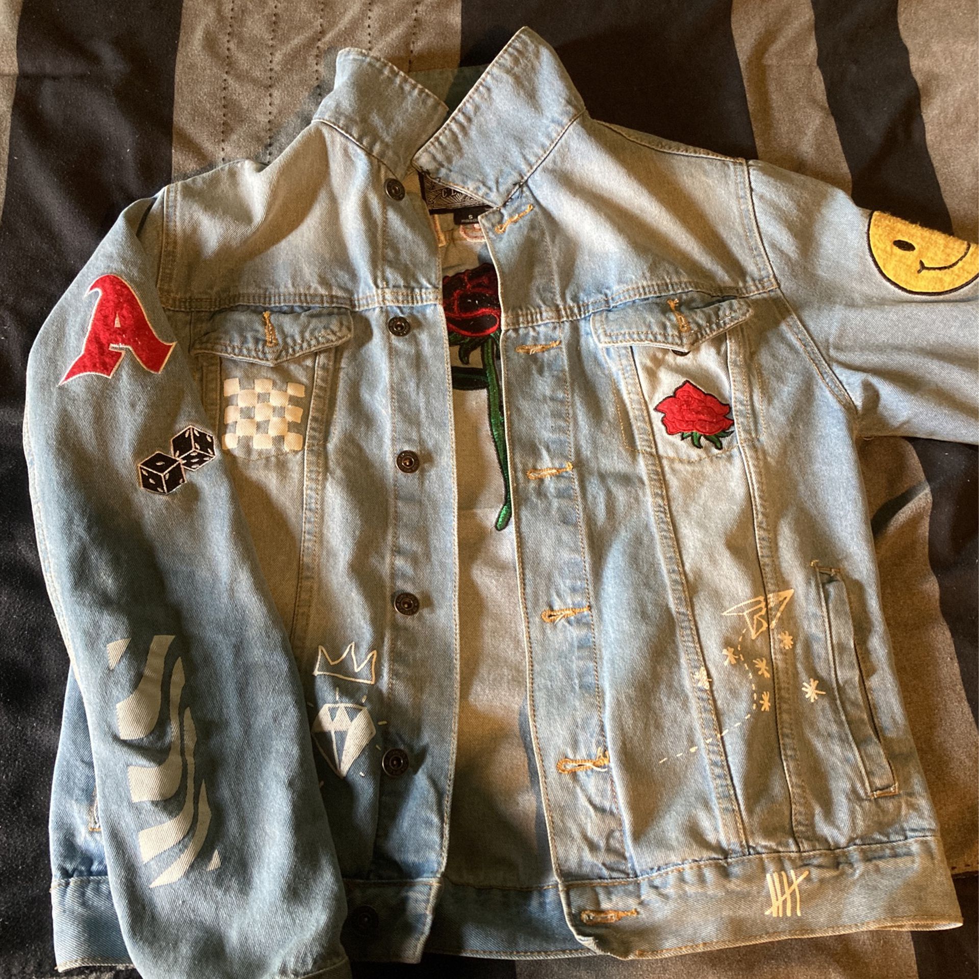 Costome Made By Me!! Size Small Jean Jacket 