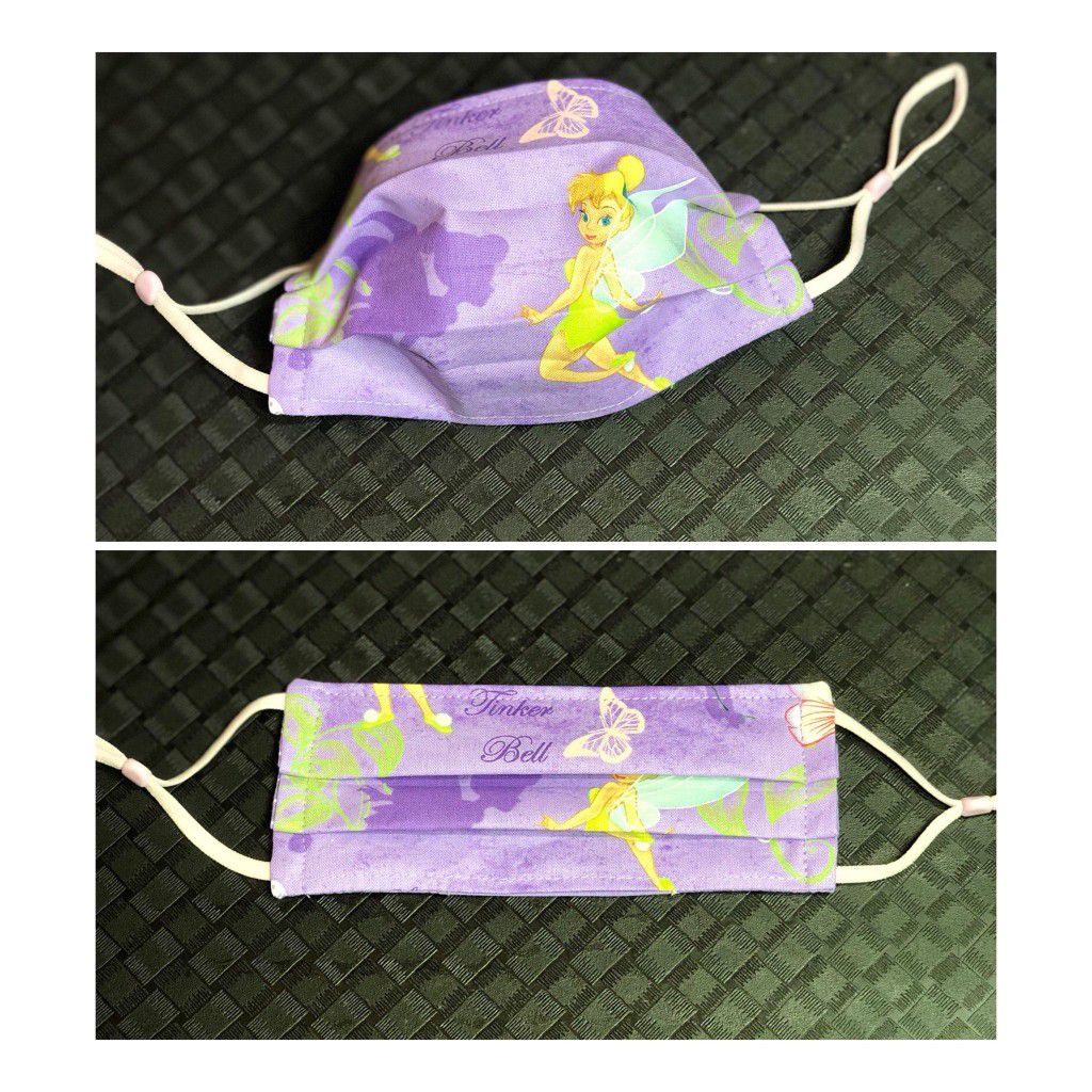 Purple Tinkerbell Adjustable Cloth Mask