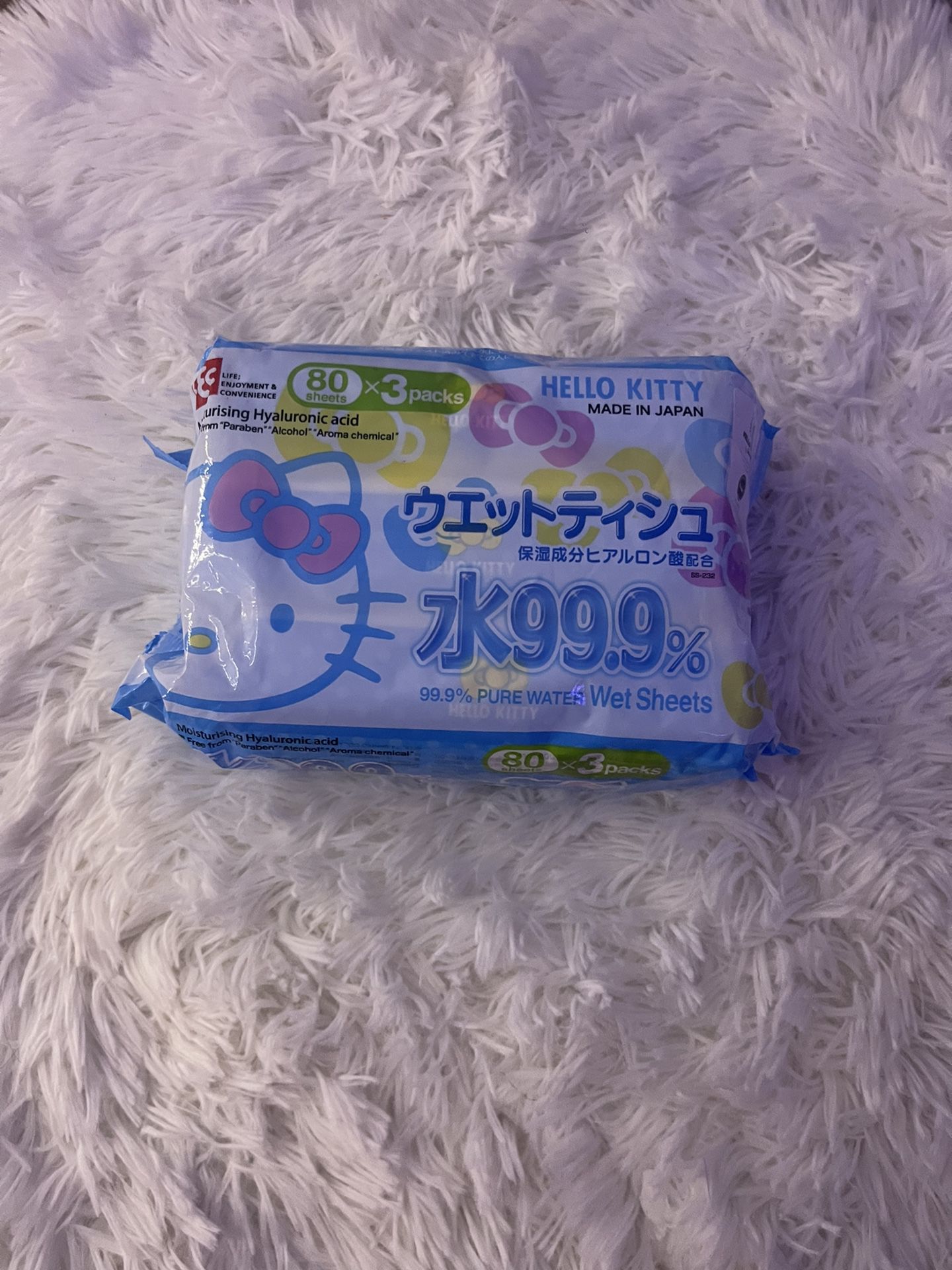 Hello kitty 3 pack of wipes