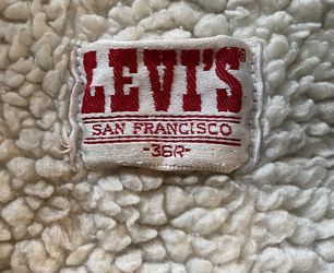 Vintage Levi’s Sherpa Lined Distressed Denim Jacket  Thumbnail