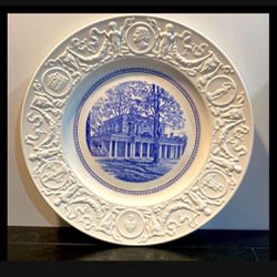 WEDGWOOD Plate Collection ~ University of Virginia BLUE Pavilion IX~ Bicentennial Edition   Thumbnail