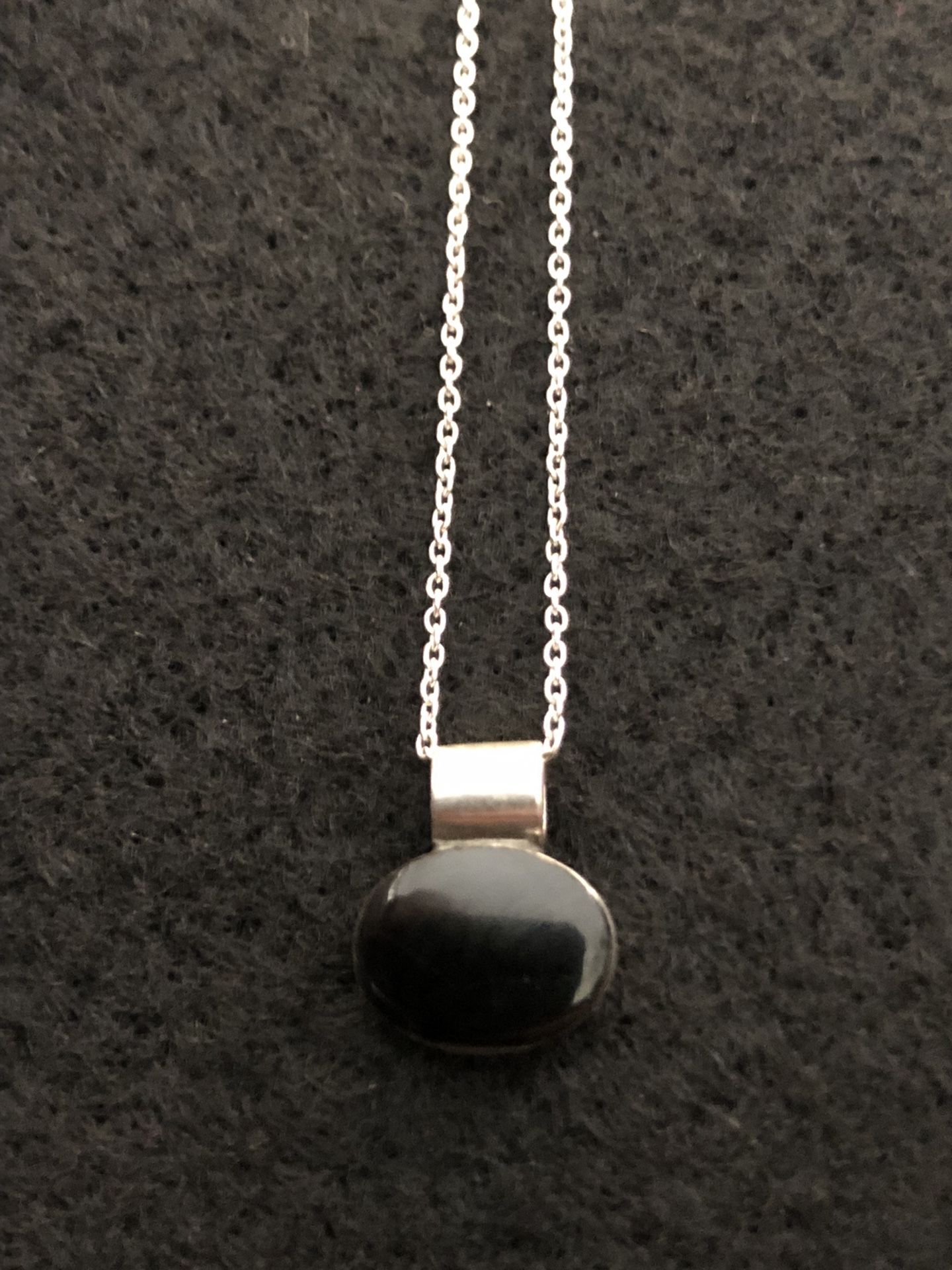 925 Silver Onyx Necklace