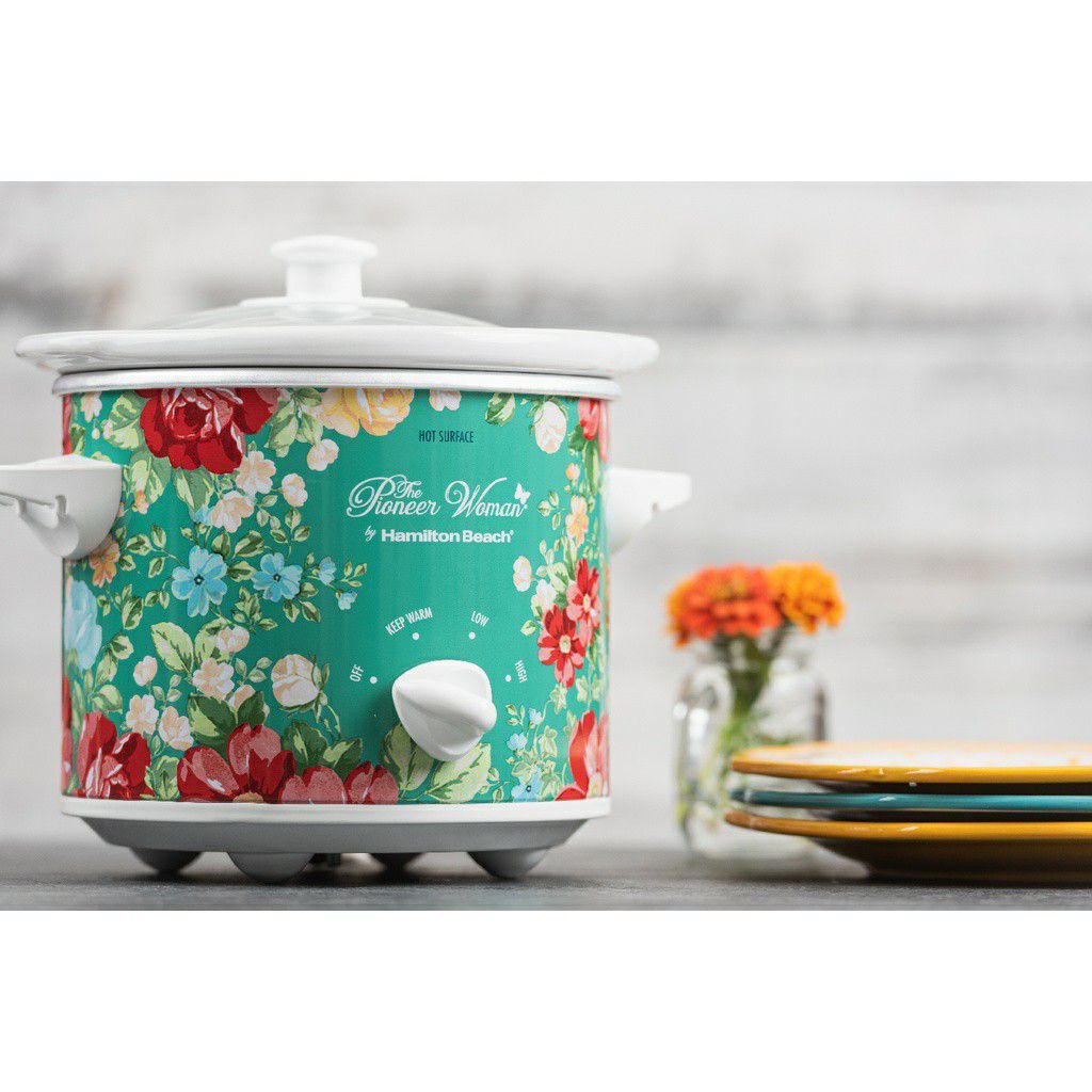 The Pioneer Woman Fiona Floral and Vintage Floral 1.5-Quart Slow Cooker