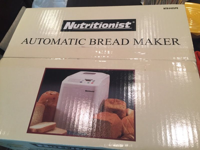 "New"Nutritionist Automatic Bread Maker"Retail$129"