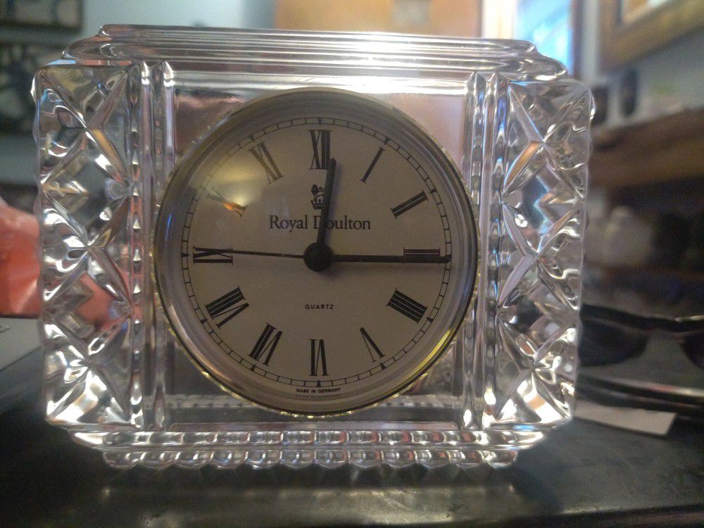 Royal Doulton Germany Made Classic Crystal Clock