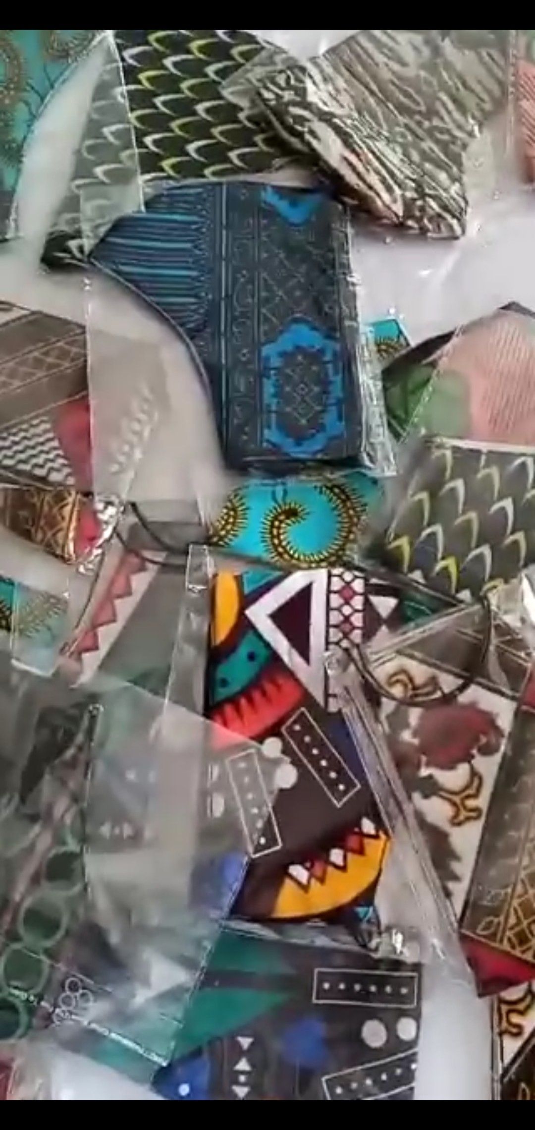 Unisex African print face masks - Buy 10 pieces for $65