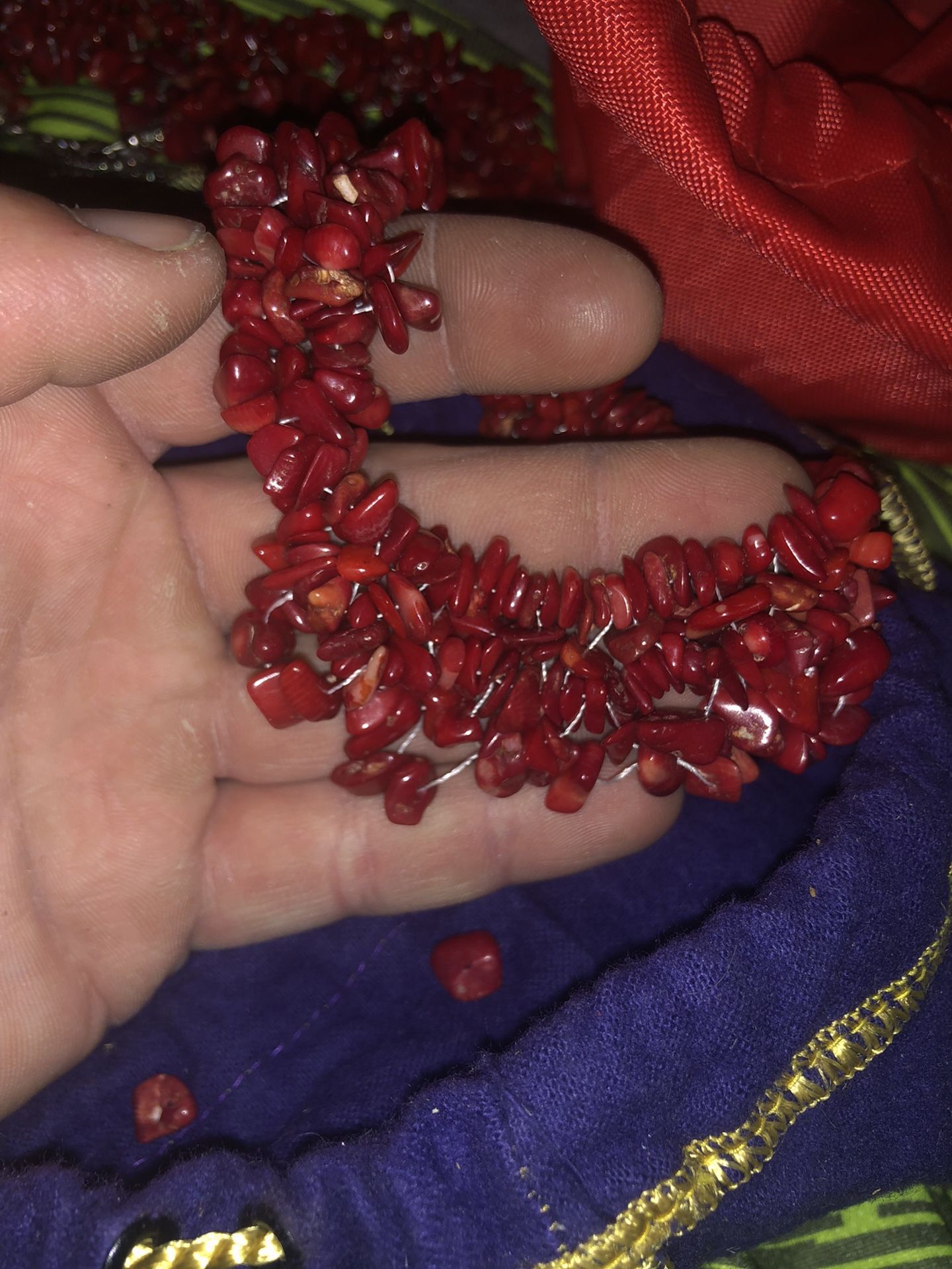 925 African Red Coral Necklace Custom Lot