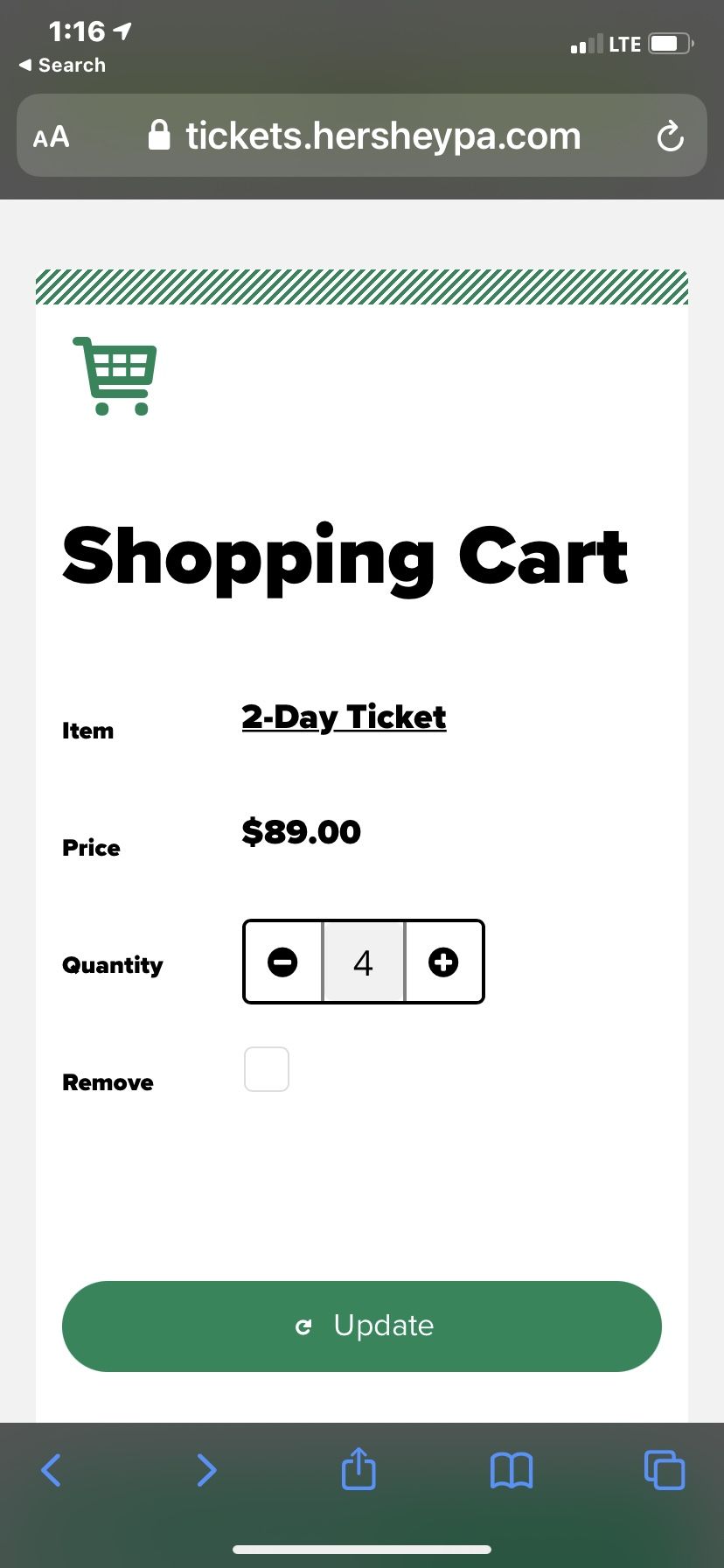 Hersey Park 2-day Tickets (4)