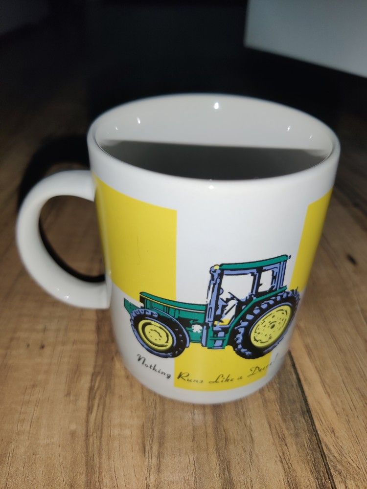 John Deere Tractor Mug Coffee Cup 12oz Licensed Product Nothing Rides Like Deere
