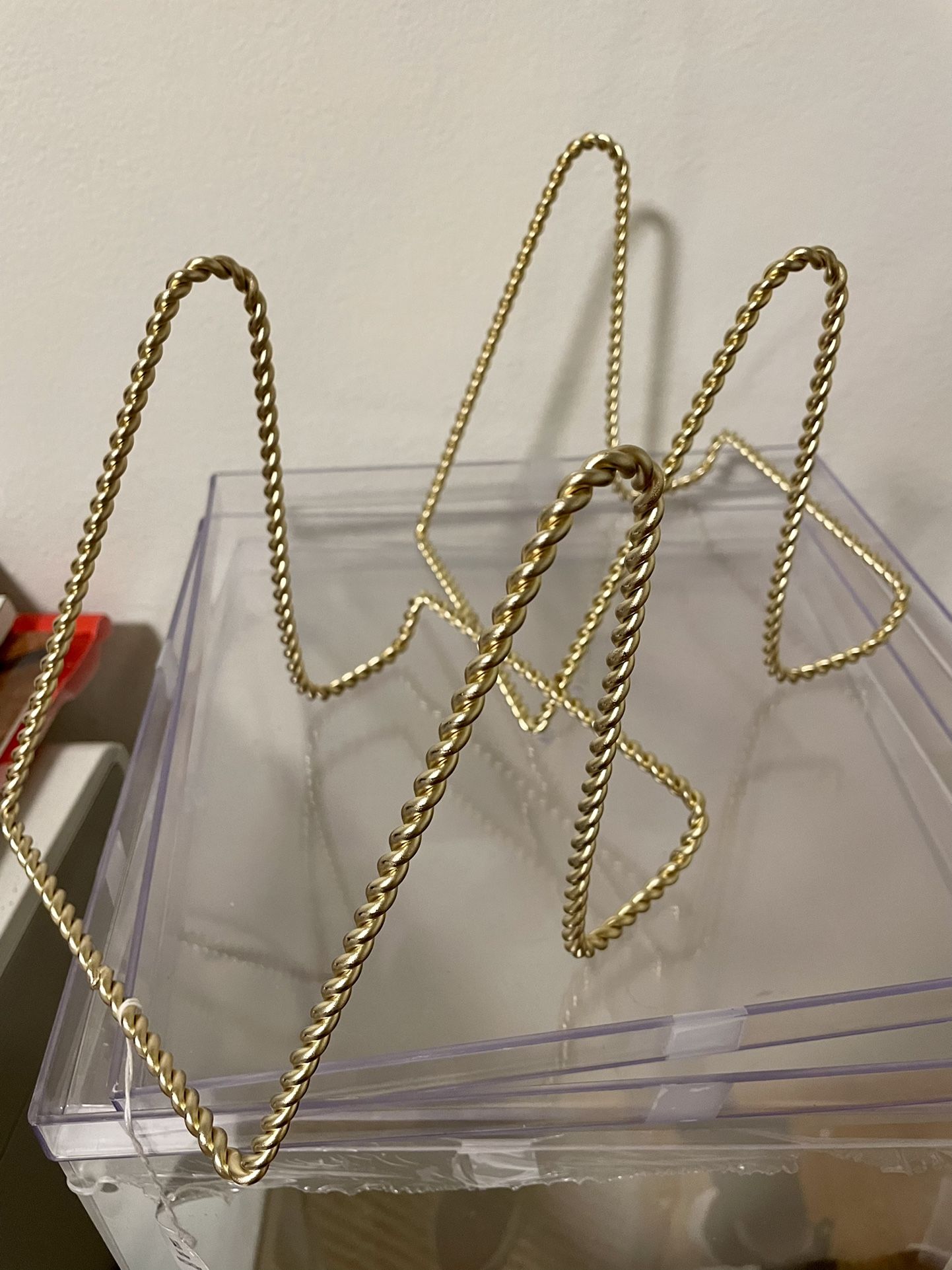 Gold Sign Stand