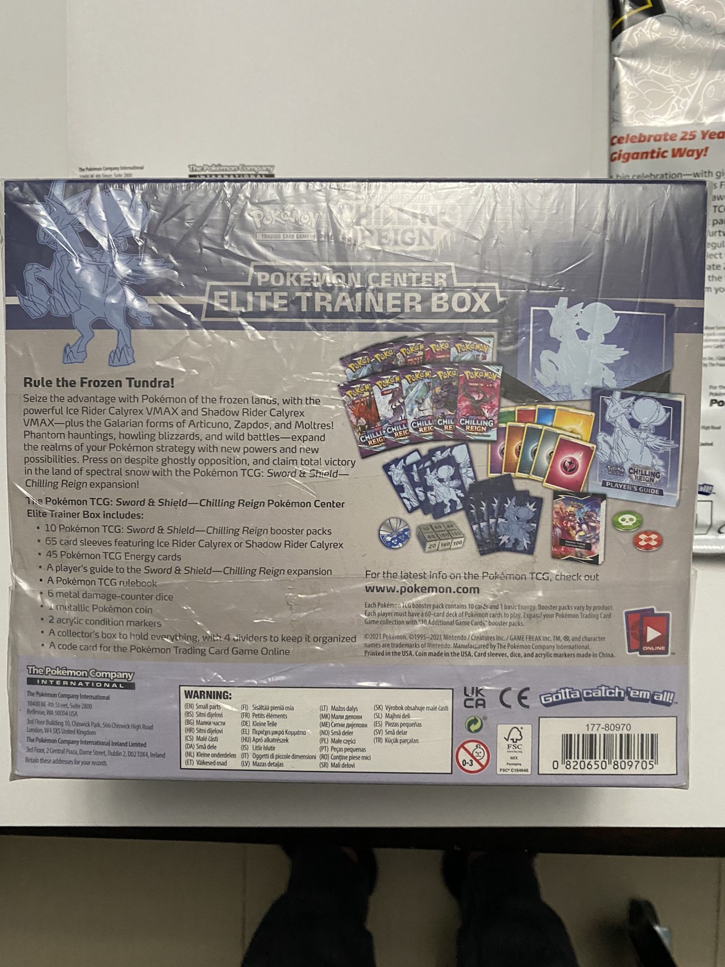 Pokemon Center Edition Chilling Reign ETB