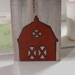 Custom rustic wood farmhouse red barn kitchen boho decor Thumbnail