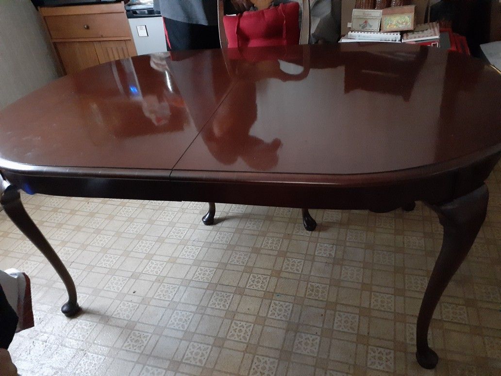 Solid cherry table and 6 chairs