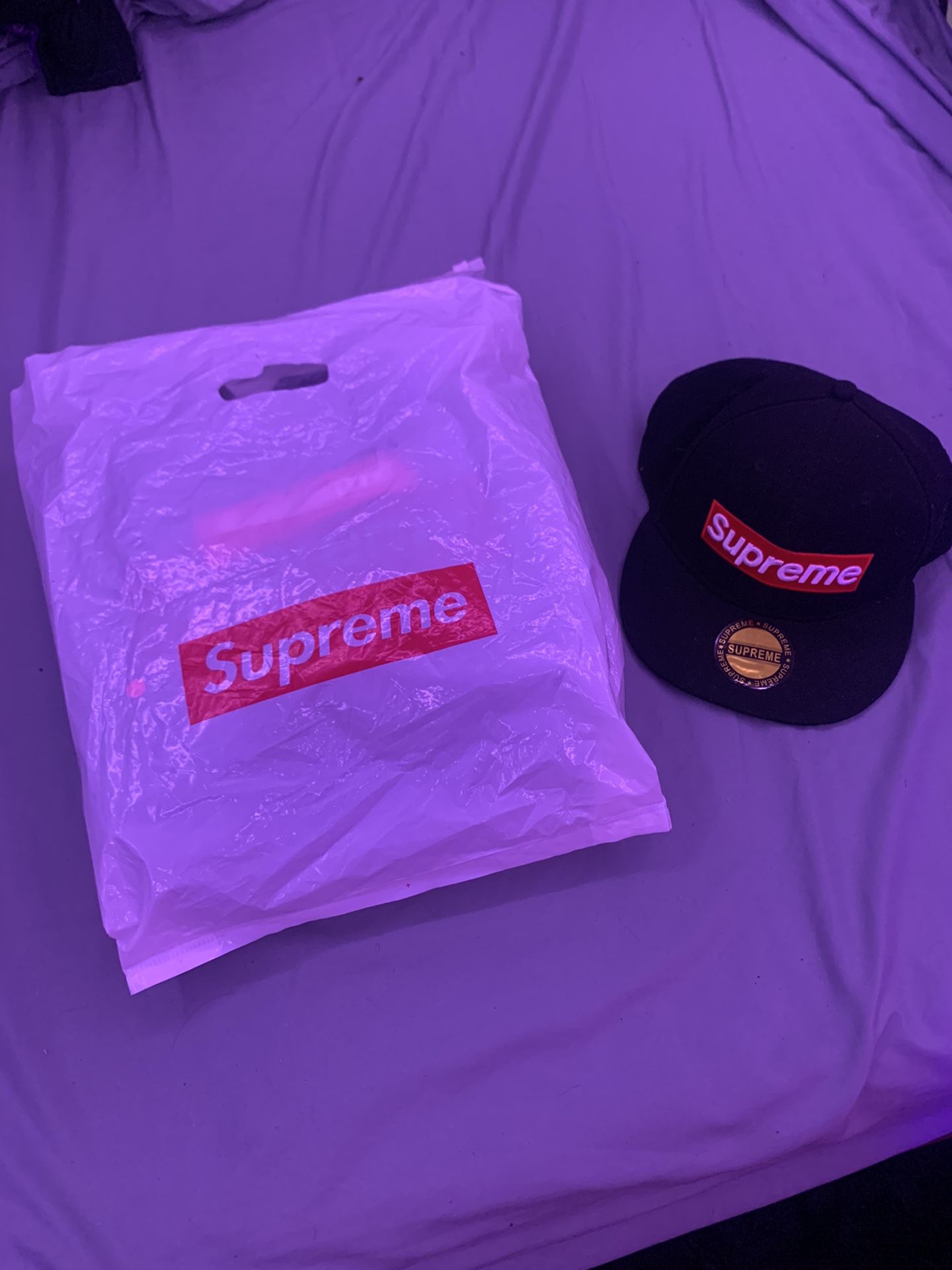 Authentic Supreme Hoodie And Hat
