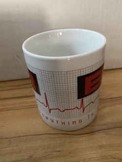 ER TV Show Coffee Cup Mug "Where Everything Is Stat" Warner Bros 1995 Doctor Thumbnail