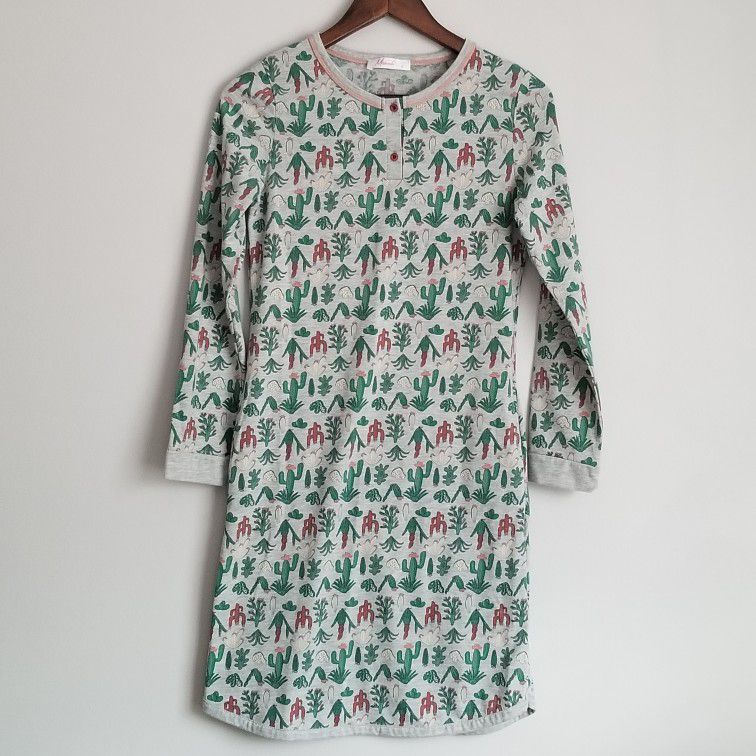 Cactus Print Nightgown Women's Small