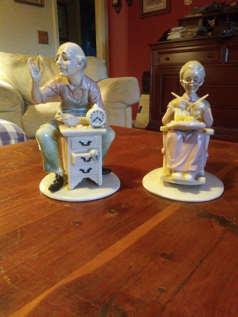 Pastel Figurines - Ain't Retirement Grand?