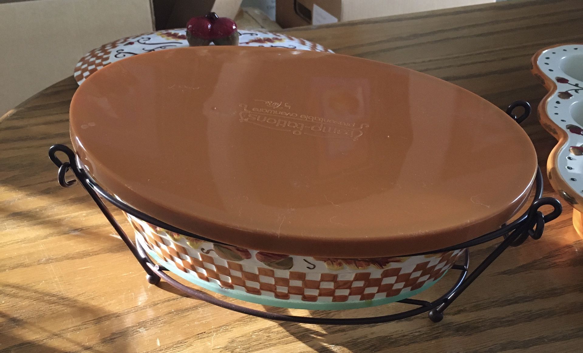 Temptations Fall Harvest Oval Baker & Muffin Pan
